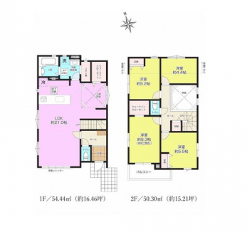 �Ԏ��}�i�̂P�ˌ��j�@4LDK