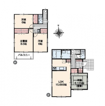 �Ԏ��}�i�̂P�ˌ��j�@4LDK