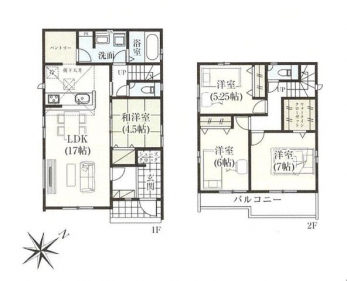 �Ԏ��}�i�̂P�ˌ��j�@4LDK