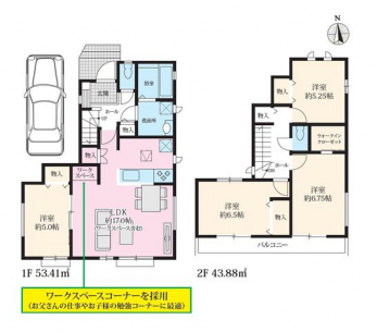 �Ԏ��}�i�̂P�ˌ��j�@3LDK