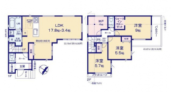 �Ԏ��}�i�̂P�ˌ��j�@3LDK