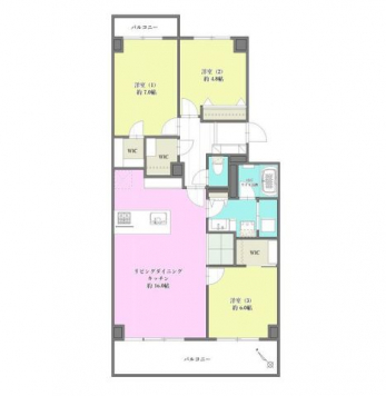 �Ԏ��}�i�̂P�}���V�����j�@3LDK+3WIC