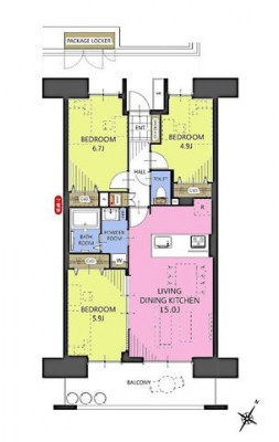 �Ԏ��}�i�̂P�}���V�����j�@3LDK