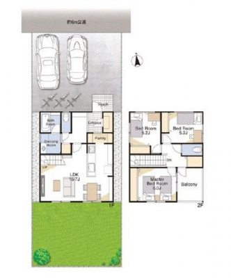 �Ԏ��}�i�̂P�ˌ��j�@3LDK