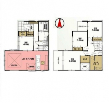 �Ԏ��}�i�̂P�ˌ��j�@4LDK