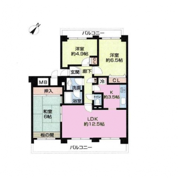 �Ԏ��}�i�̂P�}���V�����j�@3LDK