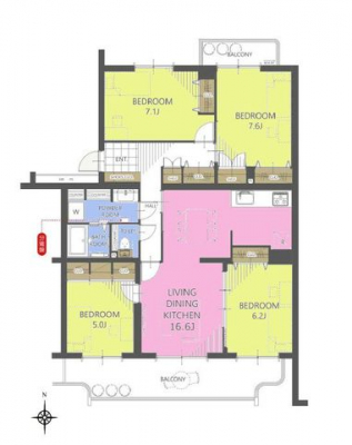 �Ԏ��}�i�̂P�}���V�����j�@4LDK