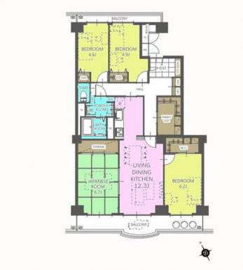 �Ԏ��}�i�̂P�}���V�����j�@4LDK+FC+WIC