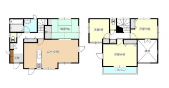 �Ԏ��}�i�̂P�ˌ��j�@4LDK