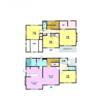 �Ԏ��}�i�̂P�ˌ��j�@4LDK