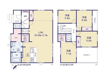 �Ԏ��}�i�̂P�ˌ��j�@4LDK