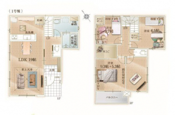 �Ԏ��}�i�̂P�ˌ��j�@3LDK