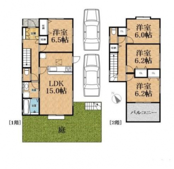 �Ԏ��}�i�̂P�ˌ��j�@4LDK