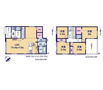 �Ԏ��}�i�̂P�ˌ��j�@4LDK+�y�Ԏ��[