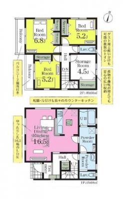 �Ԏ��}�i�̂P�ˌ��j�@3SLDK