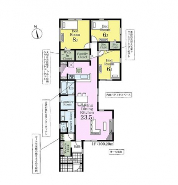 �Ԏ��}�i�̂P�ˌ��j�@3LDK