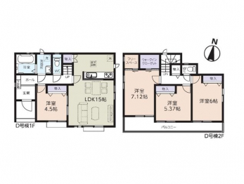 �Ԏ��}�i�̂P�ˌ��j�@4LDK