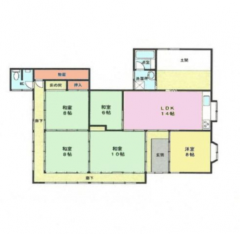 �Ԏ��}�i�̂P�ˌ��j�@�ꉮ�E����5LDK