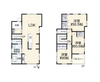 �Ԏ��}�i�̂P�ˌ��j�@3LDK