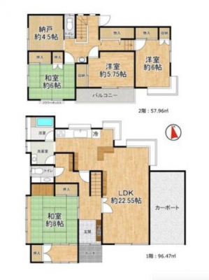 �Ԏ��}�i�̂P�ˌ��j�@4SLDK