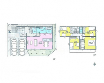 �Ԏ��}�i�̂P�ˌ��j�@4LDK