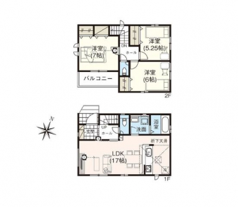 �Ԏ��}�i�̂P�ˌ��j�@3LDK