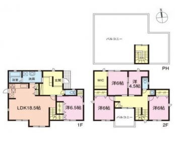 �Ԏ��}�i�̂P�ˌ��j�@5SLDK