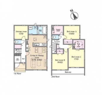 �Ԏ��}�i�̂P�ˌ��j�@3SLDK