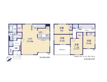 �Ԏ��}�i�̂P�ˌ��j�@4LDK