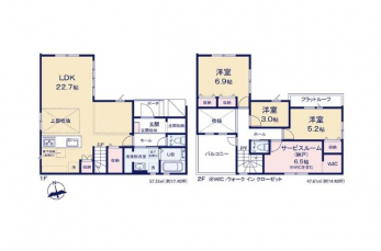 �Ԏ��}�i�̂P�ˌ��j�@3SLDK