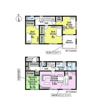 �Ԏ��}�i�̂P�ˌ��j�@4LDK