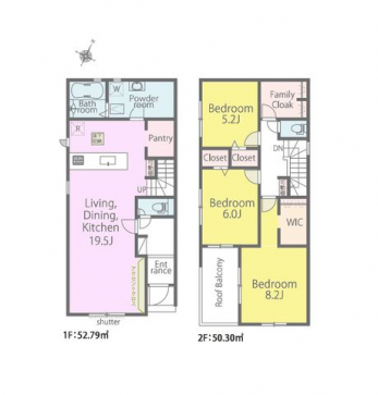 �Ԏ��}�i�̂P�ˌ��j�@3LDK