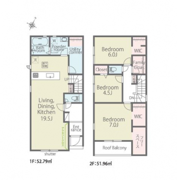 �Ԏ��}�i�̂P�ˌ��j�@3LDK