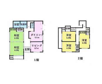 �Ԏ��}�i�̂P�ˌ��j�@5LDK