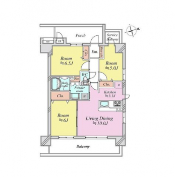 �Ԏ��}�i�̂P�}���V�����j�@3LDK