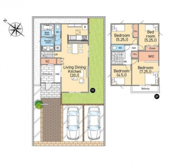 �Ԏ��}�i�̂P�ˌ��j�@4LDK+WIC+SIC