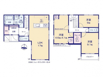 �Ԏ��}�i�̂P�ˌ��j�@3(4)LDK