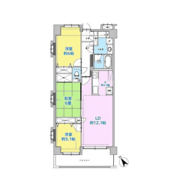 �Ԏ��}�i�̂P�}���V�����j�@3LDK