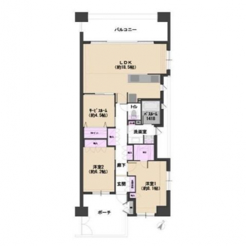 �Ԏ��}�i�̂P�}���V�����j�@2SLDK