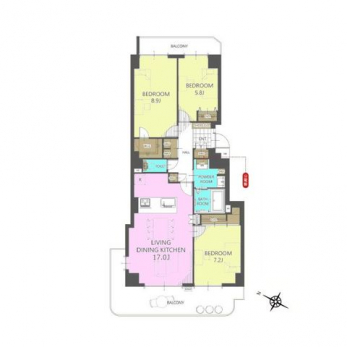 �Ԏ��}�i�̂P�}���V�����j�@3LDK+WIC