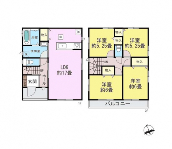 �Ԏ��}�i�̂P�ˌ��j�@4LDK