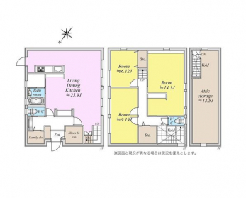 �Ԏ��}�i�̂P�ˌ��j�@3LDK�{���������[