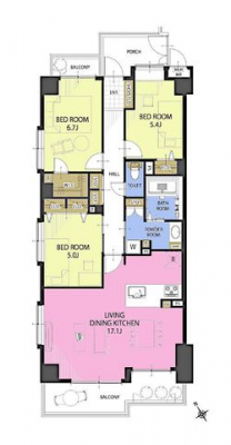 �Ԏ��}�i�̂P�}���V�����j�@3LDK