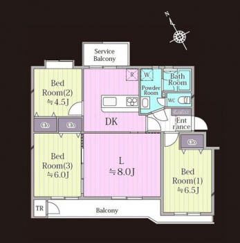 �Ԏ��}�i�̂P�}���V�����j�@3LDK