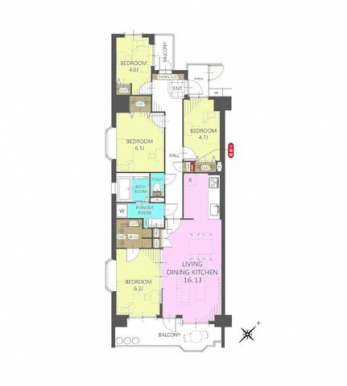 �Ԏ��}�i�̂P�}���V�����j�@4LDK�{WIC