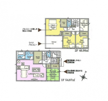 �Ԏ��}�i�̂P�ˌ��j�@4LDK