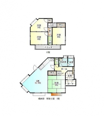 �Ԏ��}�i�̂P�ˌ��j�@4LDK