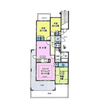 �Ԏ��}�i�̂P�}���V�����j�@3LDK