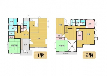 �Ԏ��}�i�̂P�ˌ��j�@4SLDK