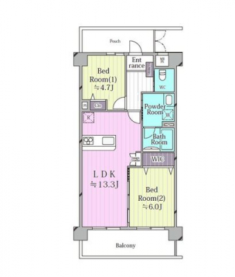 �Ԏ��}�i�̂P�}���V�����j�@2LDK